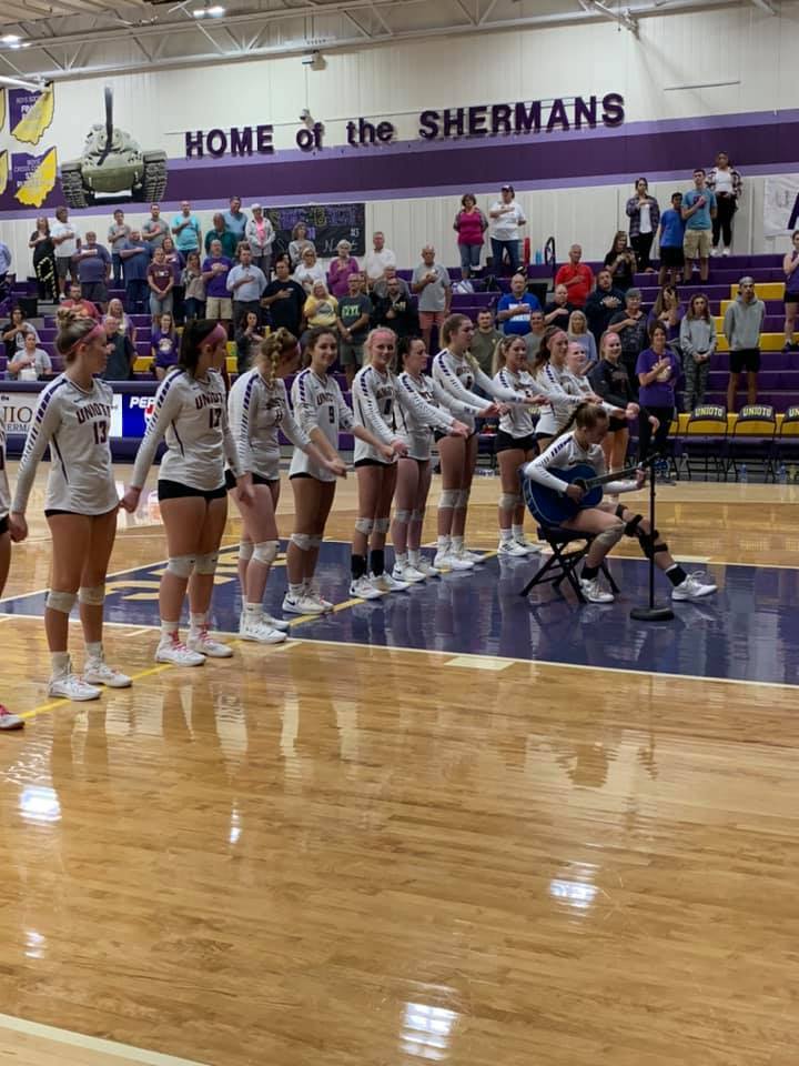 Volleyball Team Star Spangled Banner