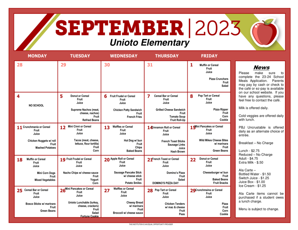 elem sept menu 23